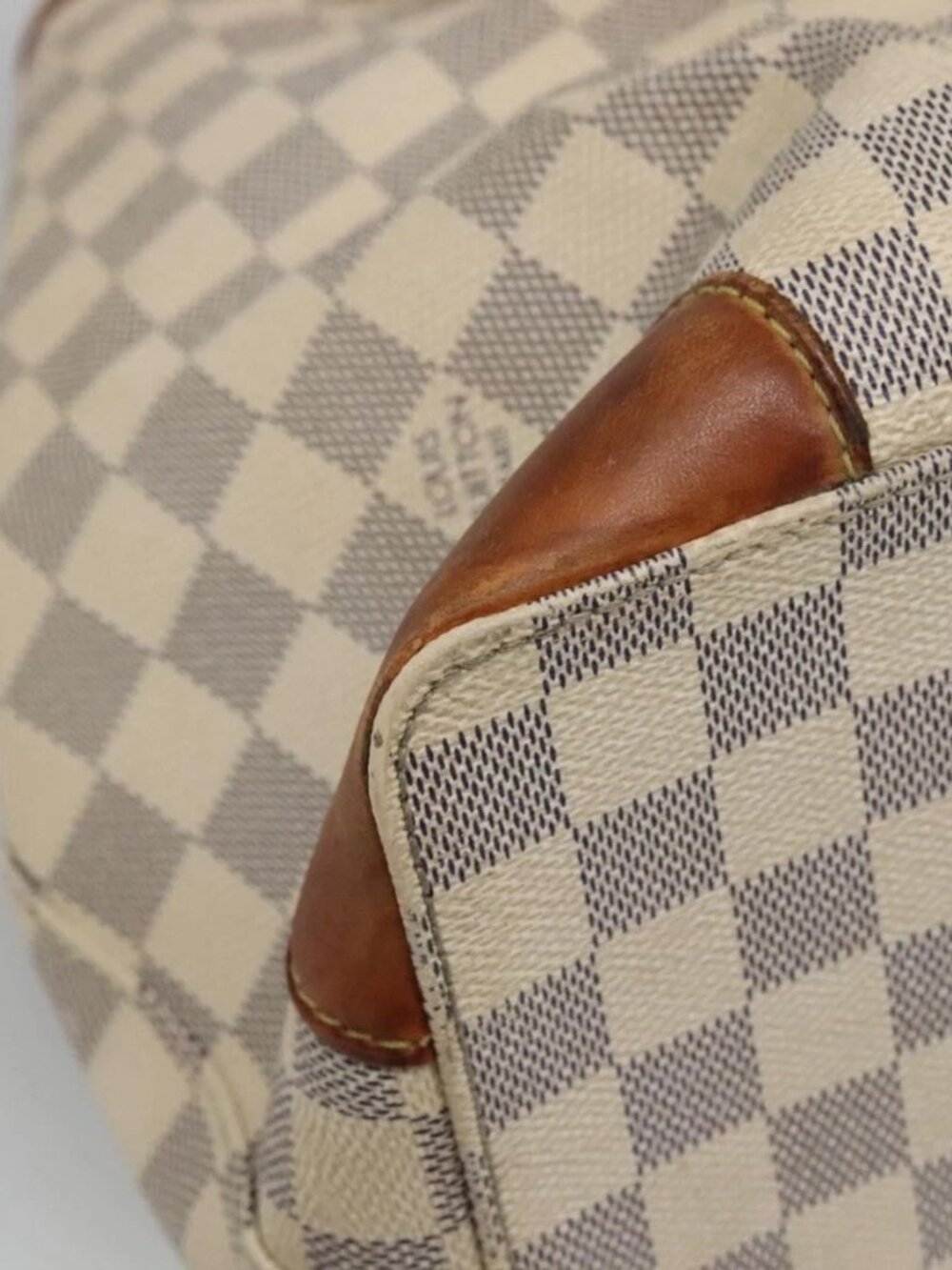 LOUIS VUITTON Damier Azur Hampstead MM Tote Bag N51206 LV Auth ep8433 - Picture 4 of 16